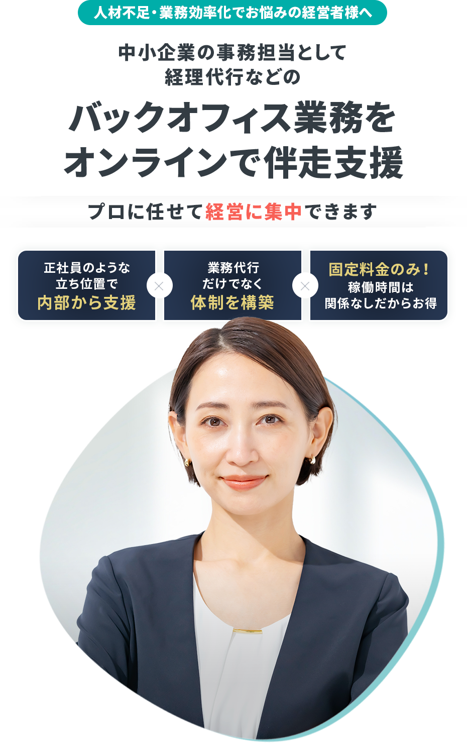 中小・零細企業の担当者として経理・人事労務・総務・DXなどのバックオフィス業務をクラウド伴走支援